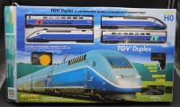 Auktion 353 / Los 12029 <br>Eisenbahn-Set, Mehano, TGV Duplex, H0, 1 ein Fehlteil, orig. Karton