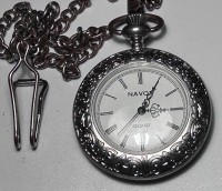 Auktion 353 / Los 2135 <br>Quartz Taschenuhr Navox " Westfalia 90 Jahre, mit Uhrenkette