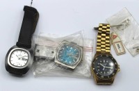 Auktion 354 / Los 2033 <br>3x div. Herrenarmbanduhren, Dugena, alle Quartz, Funktion nicht geprüft. getragene Erhaltungen