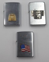 Auktion 354 / Los 16003 <br>3x div. Zippo-Feuerzeuge