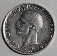 Auktion 354 / Los 6022 <br>1927 Italien Vittorio Emanuele 5 Lires Silber Münze