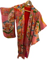 Auktion 354 / Los 13019 <br>vintage japan.kurze Damen Kimono , L-106 cm, Schulter B-46 cm