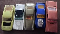 Auktion 354<br>5x gut erhalten Druckguss-Automodelle, Siku, Corki Matchbox etc.