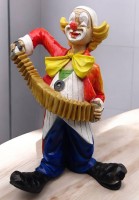 Auktion 355 / Los 15013 <br>grosse Clown-Figur, H-50 cm, wohl Keramik