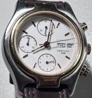 Auktion 355 / Los 2038 <br>automatic HAU  "Certina DS", Lederband, Werk läuft