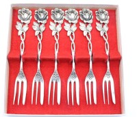 Auktion 355 / Los 11048 <br>6x Kuchengabeln, Hildesheimer Rose, 800er Silber, 115,9gr., L-14cm