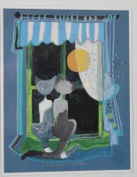 Auktion 355 / Los 5017 <br>Kunstdruck, Rosina Wachtmeister, gerahmt/Glas, RG 31 x 25cm