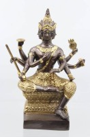 Auktion 355 / Los 15535 <br>Bronze, Brahma, 20. Jhd., ca. H-20,5cm