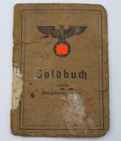 Auktion 355 / Los 3022 <br>Soldbuch, 3. Reich,  schlechte Erhaltung