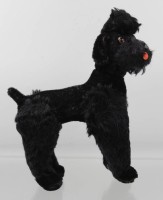 Auktion 355 / Los 12049 <br>gr. Steiff-Schnauzer, nur Knopf, bespielter Erhaltung, H-22,5cm