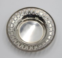 Auktion 356 / Los 11010 <br>kl. Korbschale, Sterling, Nr. 9610, 25gr., D-7,8cm