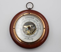 Auktion 356 / Los 16005 <br>Barometer, AD. Zwickert, Kiel, älter, D-14,5cm