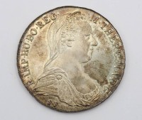 Auktion 356 / Los 6027 <br>Maria Theresien Thaler, Silber, Nachprägung, 28,1gr., D-4cm