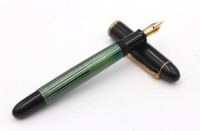 Auktion 356 / Los 16011 <br>Vintage-Pelikan-Kolbenfüller, Nr. 142, 585er Goldfeder, Gebrauchsspuren