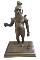 Auktion 356 / Los 15540 <br>Bronze Yogi, Indien, mit Zange, Hammer oder ähnliches aus Hand fehlt wohl?, H-20 cm