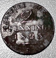 Auktion 356 / Los 6059 <br>Preussen: 2 Pfennig 1825 D Friedrich Wilhelm III, 1797-1840