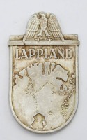 Auktion 357 / Los 7031 <br>Ärmelschild "Lappland", wohl  Replik/Sammleranfertigung