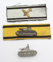 Auktion 357 / Los 7033 <br>Tiefflieger-u. Panzer-Vernichtungsabzeichen, wohl Replik/Sammleranfertigung