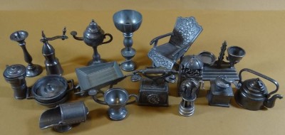 Auktion <br>16x Zinn Miniaturen für Setzkasten [1]