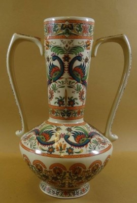 Auktion <br>griechische Henkelvase, handmade A.Xipolias, H-31 cm [1]