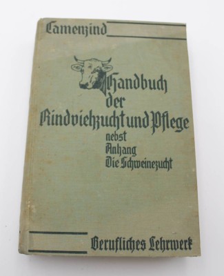 Auktion <br>Thomas Camenzind, Handbuch der Rindviehzucht und Pflege, Leipzig 1938, Altersspuren [1]