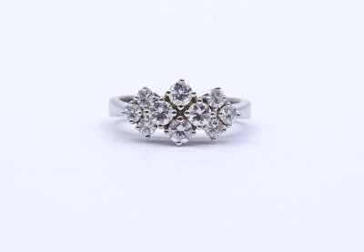 Auktion 352<br>Brillant Ring von 0,96ct. WG 585/000, 4,6g., RG 53 [1]