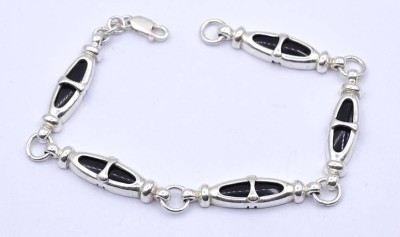 Auktion 357<br>Armband, Silber 0.925 mit Onyx, L. 20,5cm, 21,2g. [1]