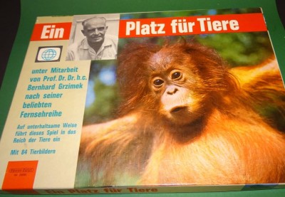 Auktion <br>Ein Platz für Tiere Spear Spiel Bernhard Grzimek, gut erhalten, wohl komplett, 1965 [1]