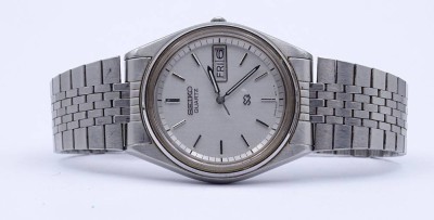 Auktion <br>Herren Armbanduhr Seiko SQ, Quartzwerk, D. 35mm, Funktion nicht überprüft [1]