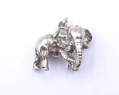 Auktion <br>Elefant Anhänger, Silber gepr., 15,2g., 2,7x2,9cm [1]