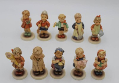 Auktion <br>10x div. Hummel-Club Figuren, Goebel, je ca. H-10cm. [1]