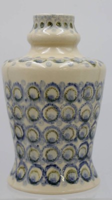 Auktion <br>Vase, Schwämmledekor, gemarkt, H-22cm. [1]