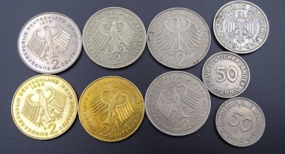 Auktion <br>Konvolut DM Münzen, zus. 14 Deutsche Mark [1]