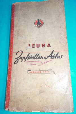 Auktion <br>Leuna-Zapfstellen-Atlas von 1939, mit ca. 20 Karten und vielen Stadtplänen [1]