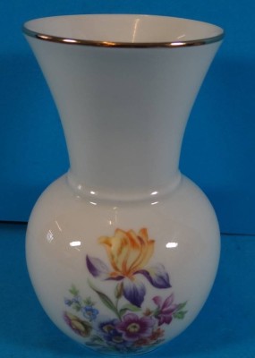 Auktion <br>Vase mit Blumendekor, DDR, H-15 cm [1]