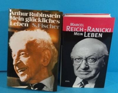 Auktion <br>2x Biografien, Reich-Ranicki und A. Rubinstein, je einmal gelesen [1]