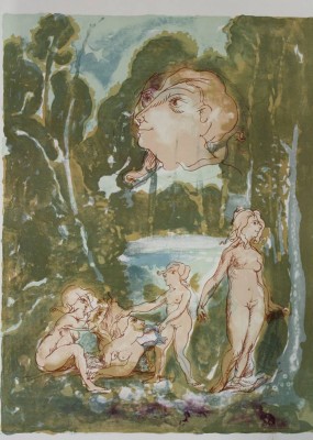 Auktion <br>Heinrich RICHTER (1920-2007), Das Spiel Der Venus, Farblithographie, ungerahmt, BG 65 x 50cm. [1]