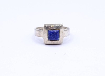 Auktion <br>Silberring mit Lapislazuli, 2,9g., RG 60 [1]