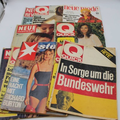 Auktion <br>11x div. Zeitschriften aus den 70er Jahren, meist Quick, Alters-u. Gebrauchsspuren [1]