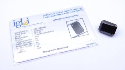 Auktion <br>Moissanit, 19,35ct., mit Ident Karte [1]