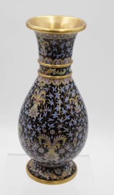 Auktion <br>Cloisonne-Vase, wohl China, H-26cm [1]