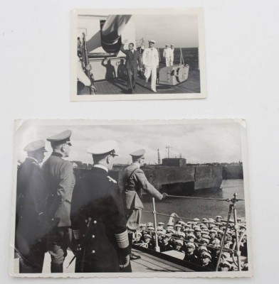 Auktion <br>2x orig. Fotografien, A.Hitler und Dr. Goebels, je verso beschriftet [1]