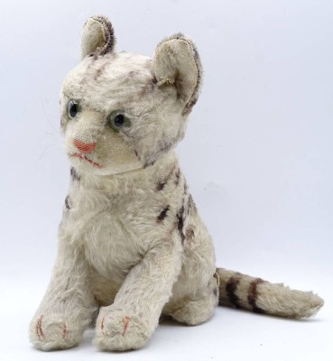 Auktion <br>Alte Steiff Katze, H. 19cm [1]