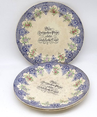 Auktion <br>3x große Villeroy&Boch Teller, D. 29,5cm [1]