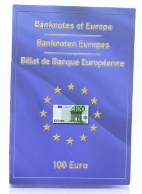 Auktion <br>Große Medaille in Etui, goldfarben, 100 Euro Schein Motive [1]