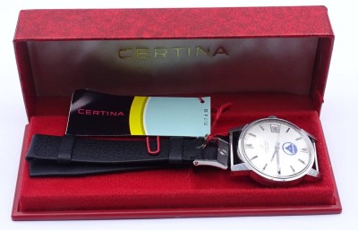 Auktion 344<br>Herren Armbanduhr mit Werbung SAURER, 25-651, Automatikwerk, Werk läuft, D. 34,5mm [1]