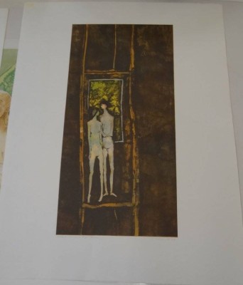 Auktion 344<br>Michele MAINOLI, 1966 (1927-1991) Nacktes Paar, Lithografie, BG 65x50 cm [1]