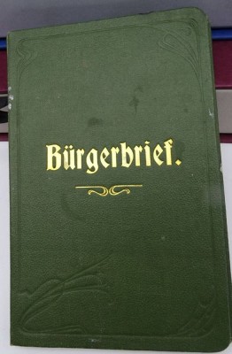 Auktion 345<br>Hamburger Bürgerbrief von 1902 [1]