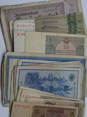 Auktion 345<br>ca. 45 Banknoten, Deutsches Reich und Polen [1]