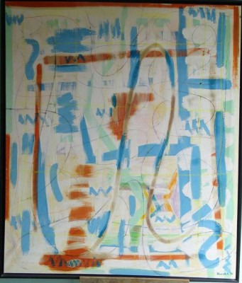 Auktion 346<br>Hannah Kallis, , 1993, gr. Gemälde, 